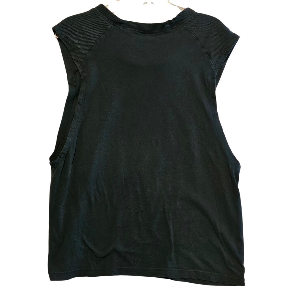 ELECTRIC ROSE Blue Ribbed‎ Cap Sleeve Muscle Tank Top Women's Size M - Picture 4 of 4